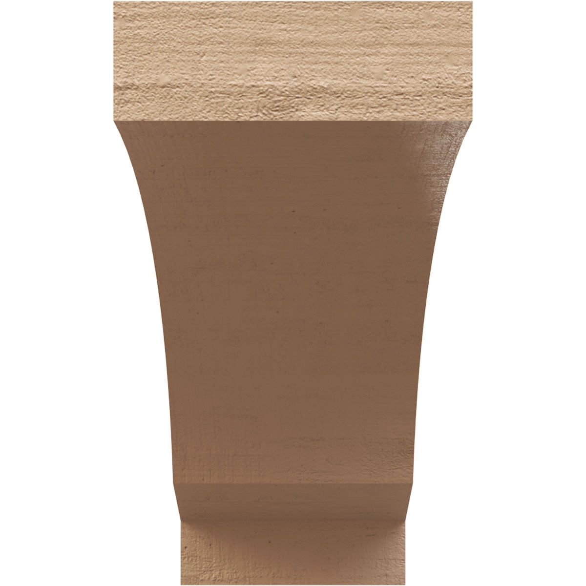 11"W x 33"D x 22"H Classic Moab Rough Cedar Woodgrain TimberThane Corbel, Primed Tan