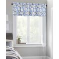 thumbnail image 4 of Farm Daisy Blooming Flower Window Valances for Kitchen,Rod Pocket Valance Privacy Small Curtain,White Floral Artwork Window Treatment Drapes for Bedroom Laundry Room Farmhouse Home Decor 54x18in, 4 of 9