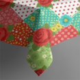 thumbnail image 5 of Pioneer Flower Floral Print Pattern Square Tablecloth, Waterproof Wipeable Spillproof Washable Table Cover for Home Kitchen Party Decor, 42"x42", 5 of 6