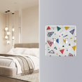 thumbnail image 4 of Yayeee Toggle Light Switch Wall Plate 3-Gang 6.37"x4.48" Decorative Outlet Cover, Colorful Geometric, 4 of 7