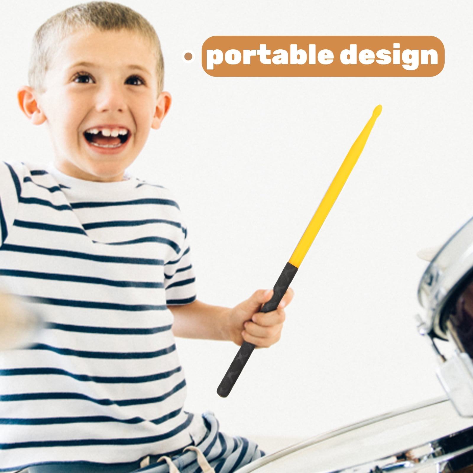 WORGEOUS 10 Pairs  Drumsticks Non-Slip Drum Sticks Standard 5A Drum Sticks for Kids Students Adults