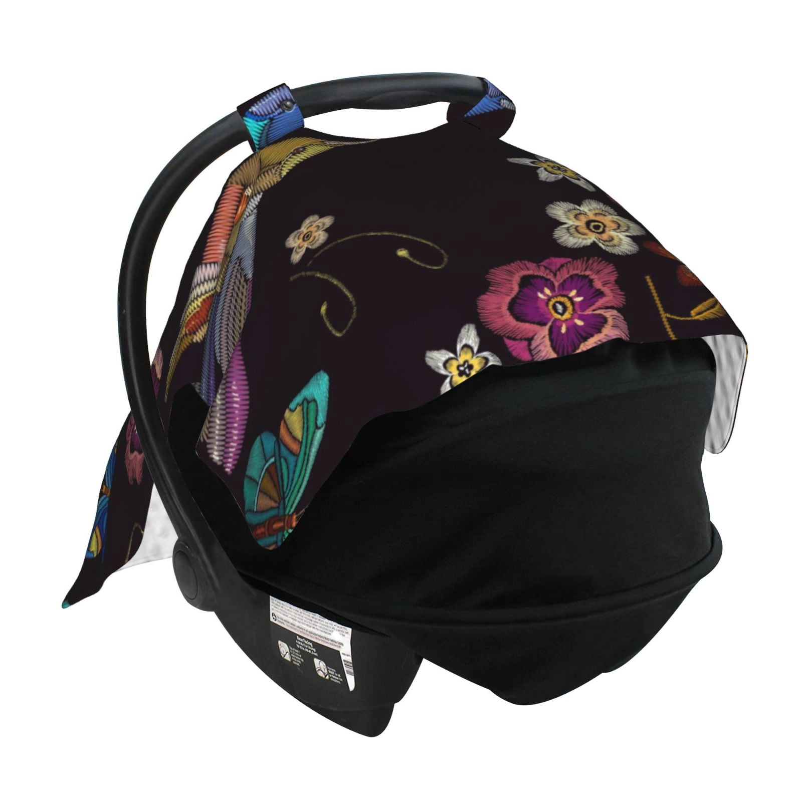 Naloa Humming Bird Baby Car Seat Cover, Breathable Baby Carrier Cover, Multiuse Baby Carrier Cover & Nursing Breastfeeding Cover