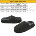 thumbnail image 7 of Men's Memory Foam House Slippers - Cozy, Fuzzy Bedroom Slip-on Loafer Shoes. Warm & Comfy Indoor Outdoor Moccasins. Unique Christmas Gift for Dad, Grandpa, Husband, Boyfriend, Black Adult Size 8-9, 7 of 7