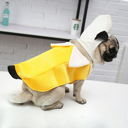 HURRISE Funny Banana Style Dog Clothes Fashion Halloween Puppy Cosplay Suit Outfit Theme Party Costume, Dog Outfit, Dog Clothes