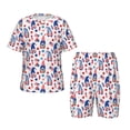 thumbnail image 1 of Fotbe 4th Of July Pijama Estampada de 2 Piezas para Niños – Ropa de Dormir de Manga Corta Cómoda para Niños y Niñas, Camiseta y Shorts de Algodón-X-Large, 1 of 6
