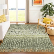 Addison Rugs Chantille Indoor/Outdoor Transitional Abstract Olive Machine Washable Rectangle Rug, 8' x 10'