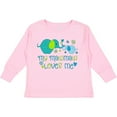 thumbnail image 3 of Inktastic My Mawmaw Loves Me- cute elephants Boys or Girls Long Sleeve Toddler T-Shirt, 3 of 5