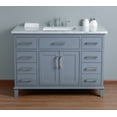 thumbnail image 2 of Stufurhome Leigh 48 Inches Grey Single Sink Bathroom Vanity, 2 of 7
