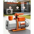 thumbnail image 3 of KFFKFF Pompe à Vide, 7 CFM 3/4 HP, HVAC à Deux Étages avec Pales Rotatives, pour R134a R22 R410a R1234YF R32, Moteur 4 Pôles, 3 of 9