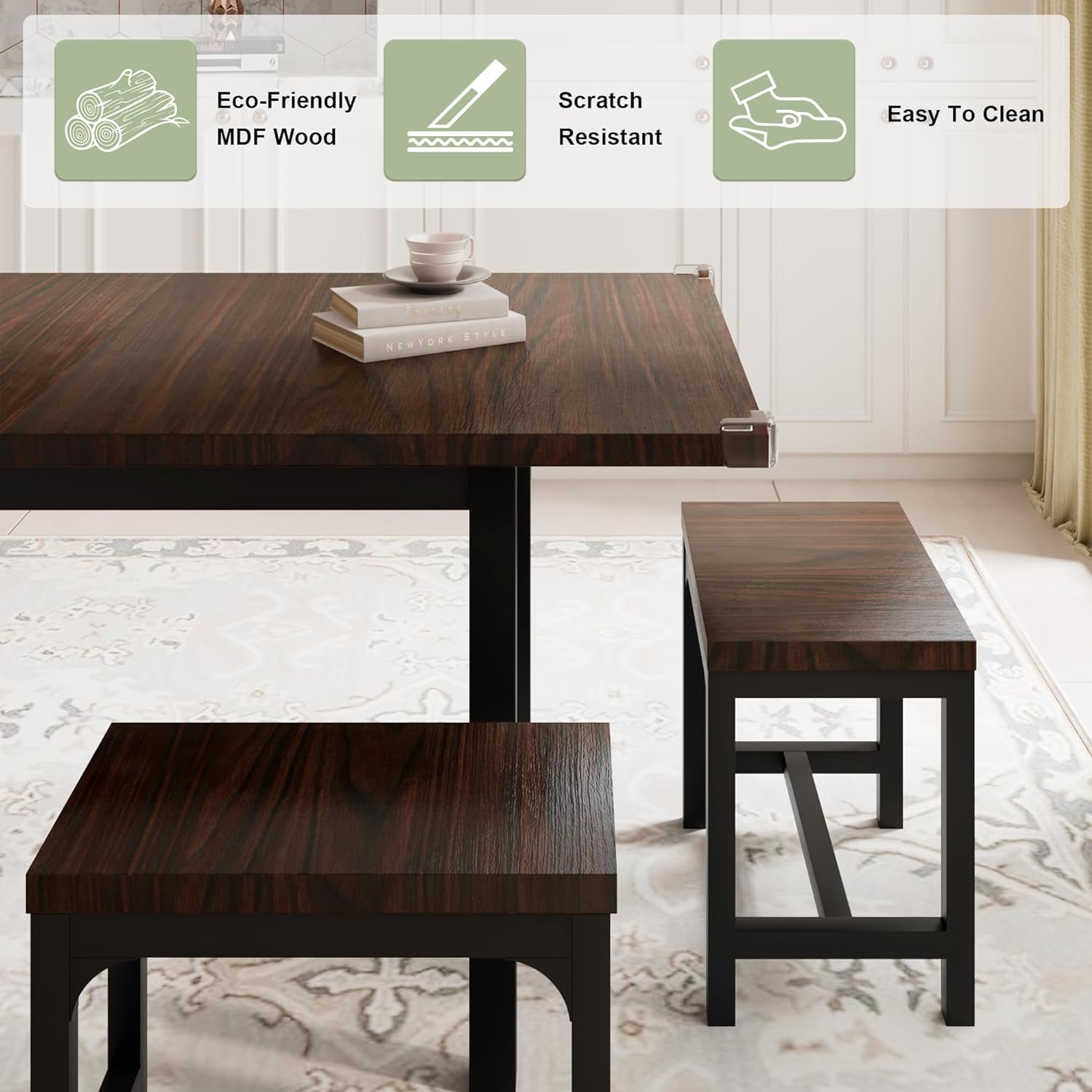 iPormis Dining Table Set, 7-Piece Extendable Table from 63