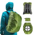 thumbnail image 1 of Cubierta impermeable para mochila Frelaxy, Triple impermeabilización mejorada, Correa antideslizante (Verde militar, M (25L-35L)), 1 of 3