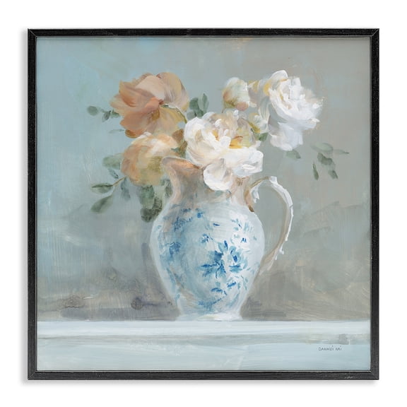 Stupell Industries Heirloom Floral Bouquet Botanical & Floral Painting Black Framed Art Print Wall Art, 12 x 12