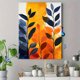 thumbnail image 4 of Qisvanset Framed Canvas Wall Art 12x16 Inch Maximalist Psalm Matisse Floral Bible Wall Art, 4 of 5