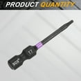 thumbnail image 3 of Uxcell T7 Torx Impact Screwdriver Bit 1/4" Hex Shank 2" Long Magnetic No Hole, 3 of 7