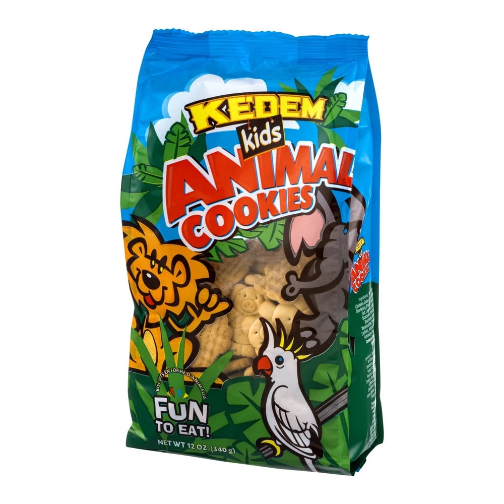 Pack of 12, Kedem Animal Cookies, 12 oz
