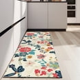 thumbnail image 4 of Pioneer Flower Floral Print Pattern Kitchen Rug Mat,Kitchen Runner Rugs Non Skid Washable,Decorative Kitchen Floor Mats for Kitchen,Sink,Laundry,17"X47", 4 of 5