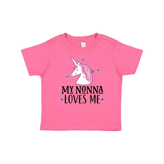 Inktastic My Nonna Loves Me Unicorn Girls Baby T-Shirt