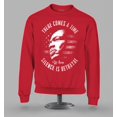 thumbnail image 2 of S4E Men's Martin Luther King Jr. Silence is Betrayal Crewneck Sweatshirt Large Red, 2 of 4