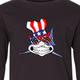 thumbnail image 4 of Inktastic 4th of July Patriot Shark Long Sleeve Youth T-Shirt, 4 of 5