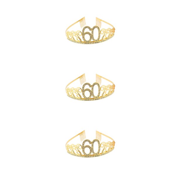 Qarigey Diadema para fiesta de cumpleaños, adorno de ropa, suministros para fiestas, tocado brillante para chicas jóvenes, número de Type1 NO1