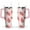 Pink-23, variant on 40oz Cute Red Strawberry Stainless Steel Flip Straw Tumbler Spill Proof Travel Cup Double Wall Vacuum Insulated Coffee Mug with Top Handle