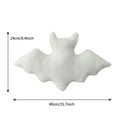 thumbnail image 4 of Bat Toys Halloween Black Bat Toy Furry Cloth Decoration Hugging Pillow, 4 of 5