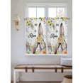 thumbnail image 2 of Easter Living Room Curtains 2 Panel, Easter Bunny Spring Watercolor He Is Risen Flowers Cafe Window Treatment, Farmhouse Bedroom Bathroom Kitchen Curtains Drapes 104"x54", 2 of 6