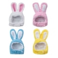 thumbnail image 3 of Funny Pet Dog Cat Cap Costume Warm Plush Rabbit Ear Hat New Year Party Christmas Headwear Cosplay Accessories Photo Props, 3 of 7