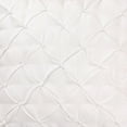 thumbnail image 2 of Diamond Tuck White Geometric 100% Cotton Accent Throw Pillow 18" x 18", 2 of 5