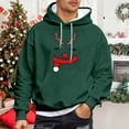 thumbnail image 2 of XIAOCHA Christmas Reindeer Hoodies for Couples Loose Hooded Sweatshirt Festive Warm Casual Hoodie, 2 of 6