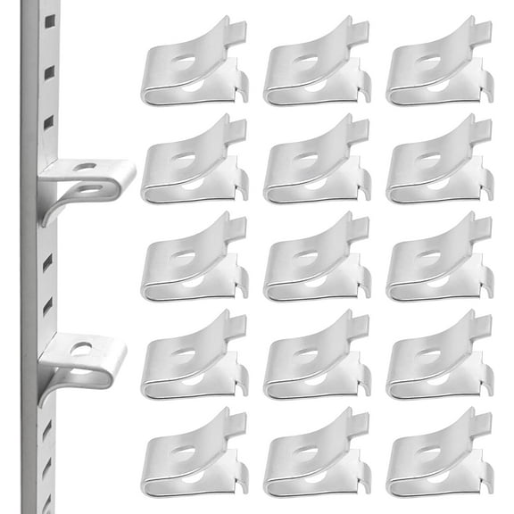 LUU-40PCS Cabinet Shelf Clips, Adjustable Shelf Bracket Clips, Shelf Support Pins, Quick Mounting and Dismounting Metal Shelf Pegs for Metal and Wood Shelves_SAI