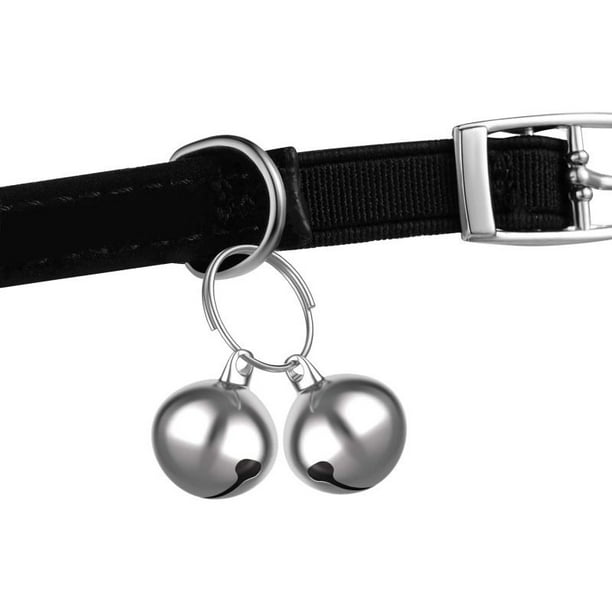 Campanas para mascotas, anillo colgante, decoración de campanas, rastreador de mascotas, accesorios para manualidades DIY para mascotas, uso diario(Plateado)(16 mm5)