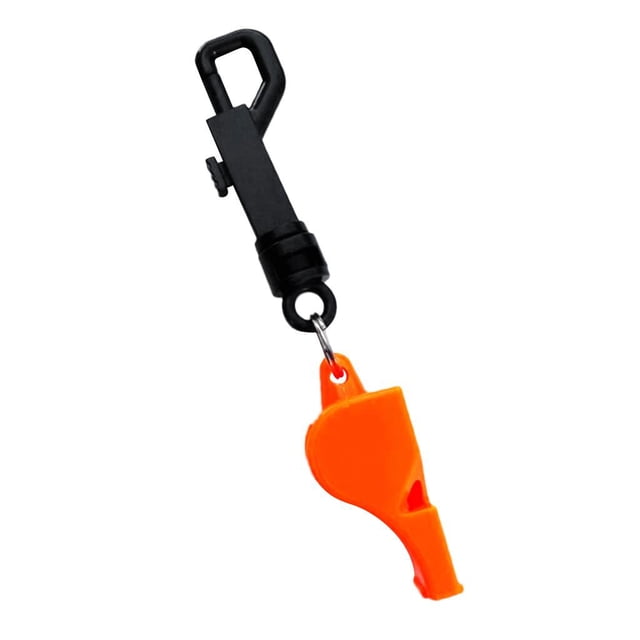 Silbato de Supervivencia de Buceo Zulema Naranja con Clip a Presión