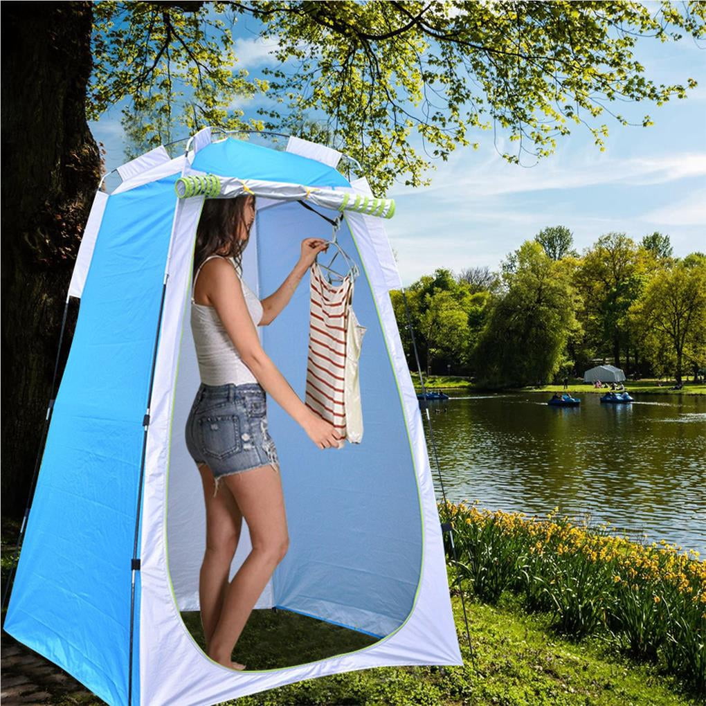 Kit Douche Camping Portable Avec Tente Pop-up Et Lumières LED - Rechargeable - Neuf