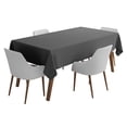 thumbnail image 1 of Vargottam Indoor/Outdoor Tablecloth 58 x 82" Inch Rectangular Tablecloth Waterproof Patio Table Cloths, Spring/Summer Table Covers for Backyard Circular Table/BBQs/Picnic - Dark Gray, 1 of 6