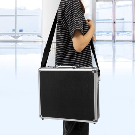 Executive Aluminium Hard Case Business Briefcase Attache Travel Case Work Bag