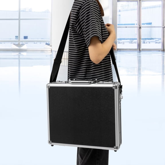 Executive Aluminium Hard Case Business Briefcase Attache Travel Case Work Bag