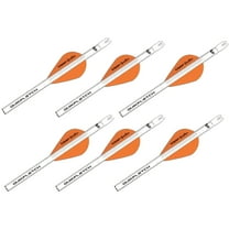 New Archery Products Quikfletch 2" 3 Vane Fletching Orange/White Vanes