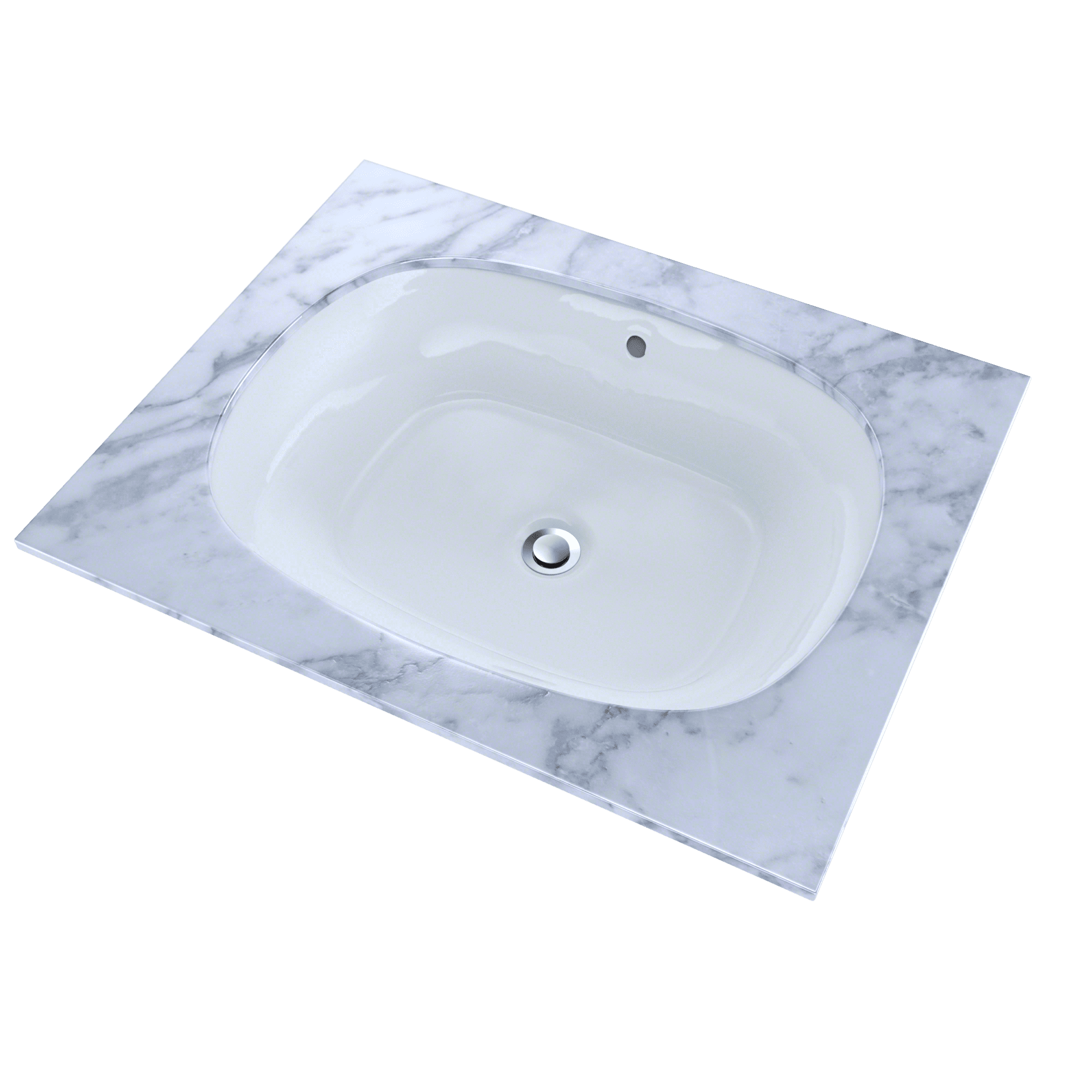 TOTO LT481G#01 Maris 20-5/16" x 15-9/16" Oval Undermount Bathroom Sink with CeFiONtect