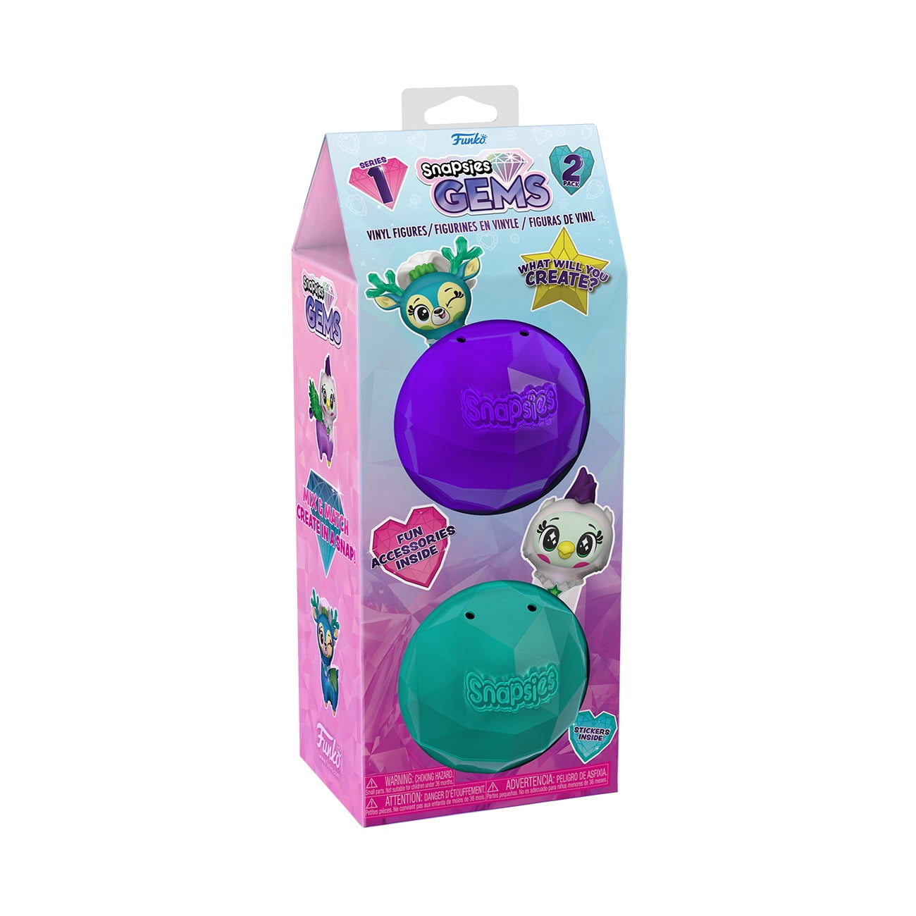 Amazon.com: Funko Pop! Snapsies: Wave 3 Gems - 2 Pack : Toys