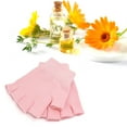thumbnail image 5 of REGALWOVEN Pink Half Finger Moisturizing Cracked Skin Spa  Gel Gloves 1 Pair, 5 of 6