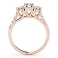 thumbnail image 3 of 14k Rose Gold Three-Stone Engagement Ring 0.50 carat, I-J Color, I2-I3 Clarity, 3 of 3