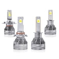 thumbnail image 1 of Faros delanteros para coche de 140 W, luz potente y superbrillante, decodificación H7H4, luz de lejos y de cerca de alta potencia, faros delanteros LED para coche modificados, 1 of 5