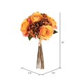 thumbnail image 2 of Vickerman 13" Artificial Tan Rose and Hydrangea Bouquet, Pack of 2, 2 of 4
