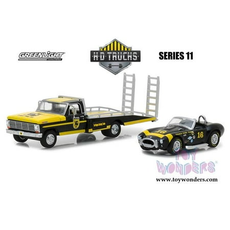 1969 Ford F 350 Ramp Truck With Shelby Cobra Terlingua Racing Team 16 Hd Trucks Series 11 1 64 Diecast Models By Greenlight
