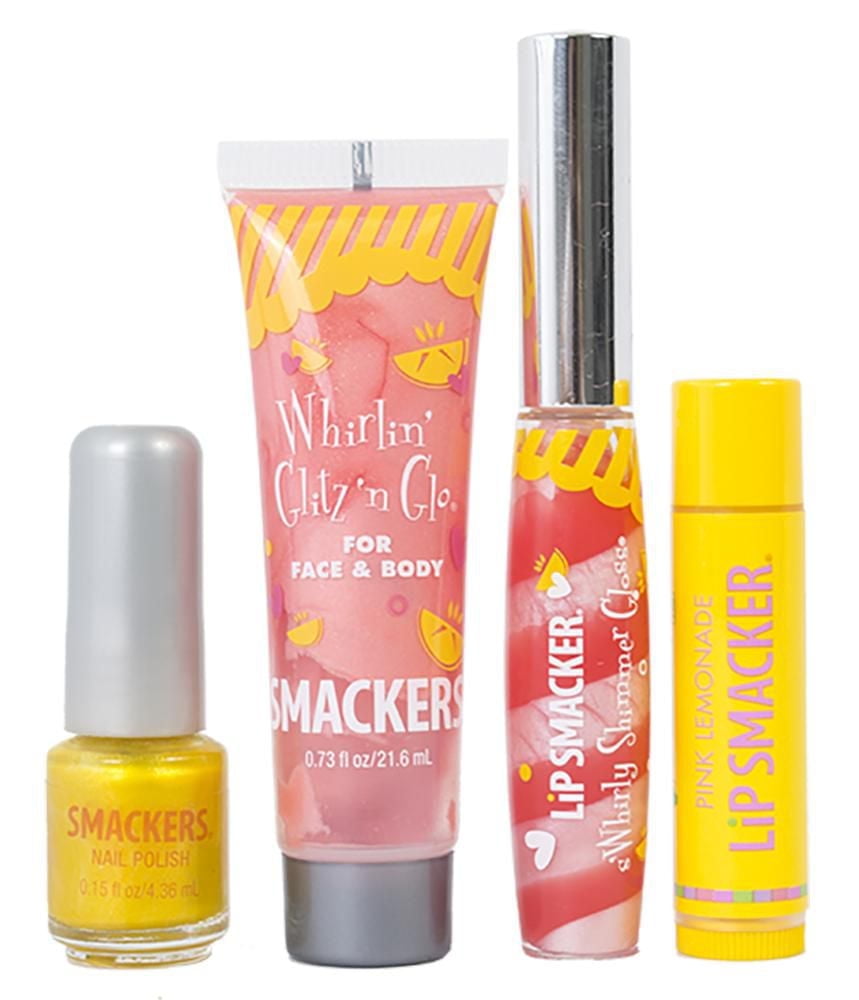 Pink Lemonade Glam Bag, Lip balm makeup glam bag
