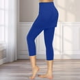 thumbnail image 4 of Bovemsi Women's High Waist Athletic Skorts - Yoga Leggings with Detachable Skirt for Gym, Tennis & Golf, Blue, L, 4 of 8