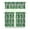 Green Cannabis Art, variant on Kitchen Curtain Set of 3, 27.5x24in Bamboo and Maple Leaf Pattern Polyester Drapes, Ideal for Window Treatment in Small Bathroom, Farmhouse, or Laundry Room Interior