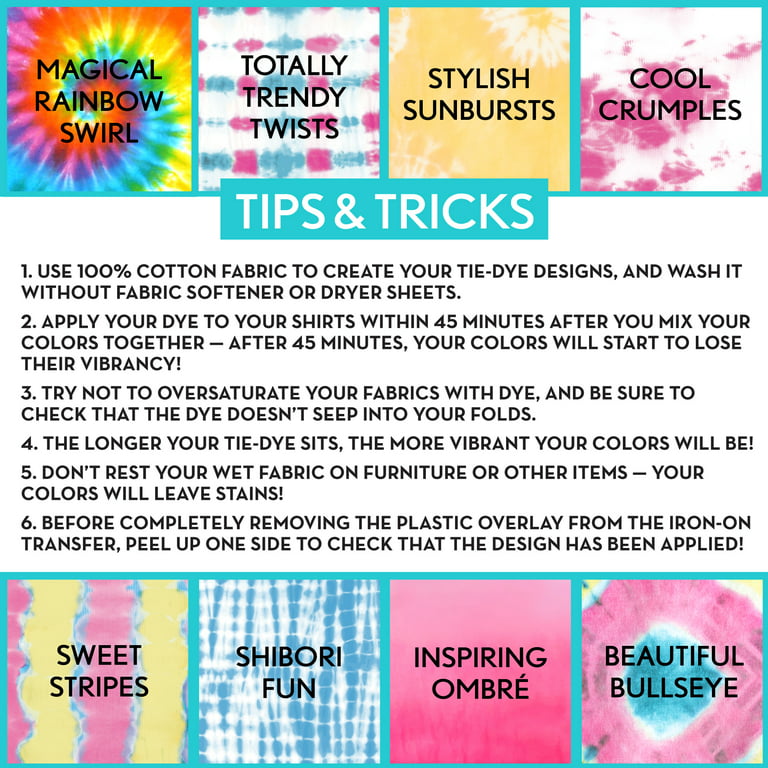 Just My Style Tie-Dye Rainbow Paper, Less Mess Tie Dye Kit – Spray to  Activate Tie Dye Papers – DIY Tie Dye Kit for Creating Tie Dye Shirt, Socks  