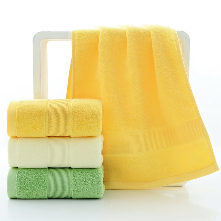 Pidada 100 Cotton Hand Towels for Bathroom Set of 4 Yellow Walmart
